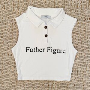 PRAYING Ssense Exclusive White 'father Figure' Tank Top
